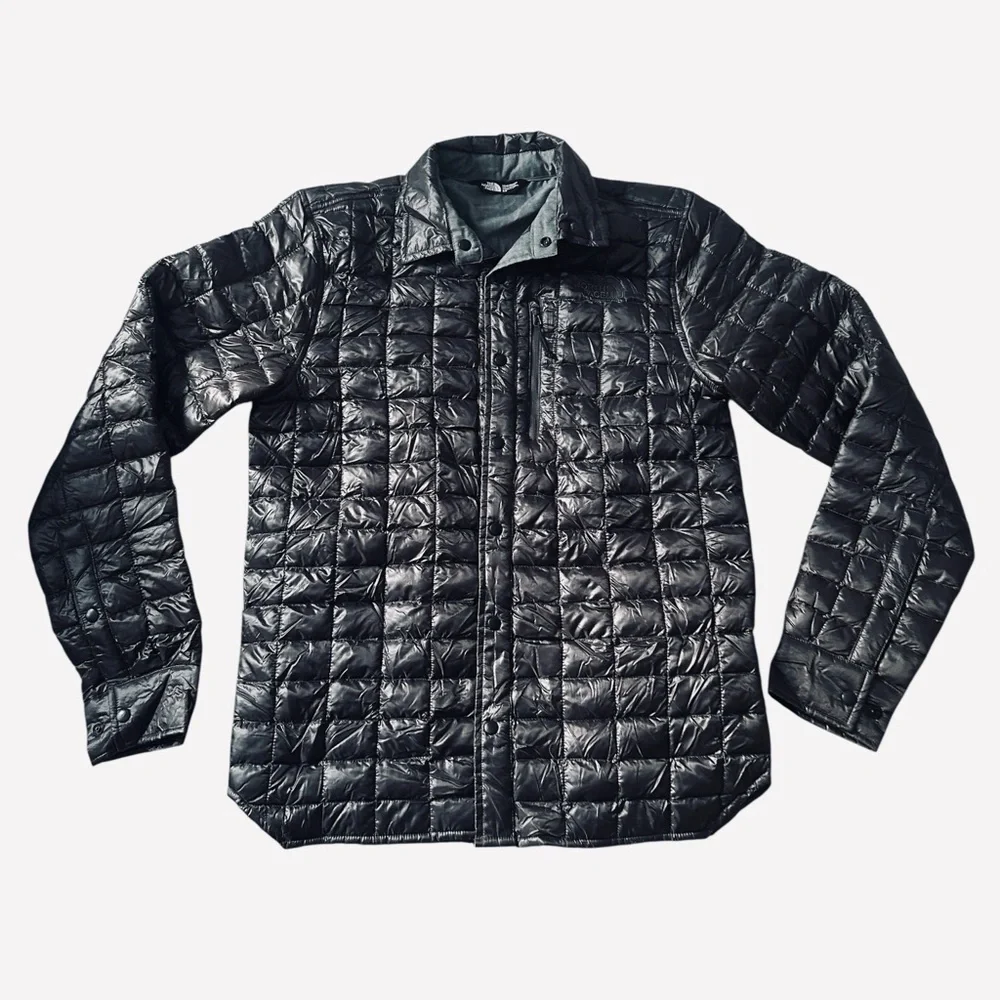 The North Face Dark Gray ThermoBall Puffer Jacket Mens Small NWOT